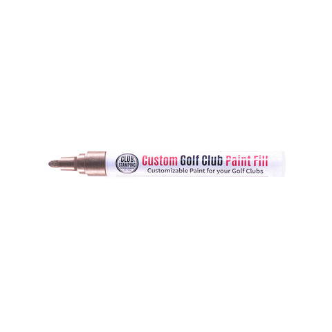 Image of Club Stamping Gold Golf Club Paint Fill for Wedge Personalization From The Side