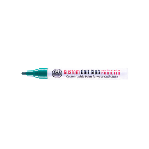 Image of Club Stamping Green Golf Club Paint Fill for Wedge Personalization From The Side
