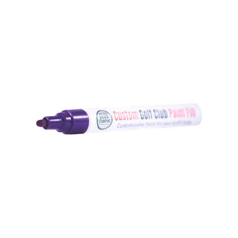 Image of Club Stamping Purple Golf Club Paint Fill Tip for Wedge Personalization
