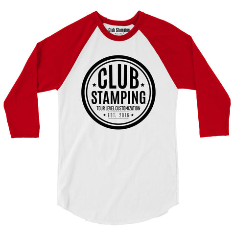 Image of Club Stamping 3/4 sleeve raglan shirt