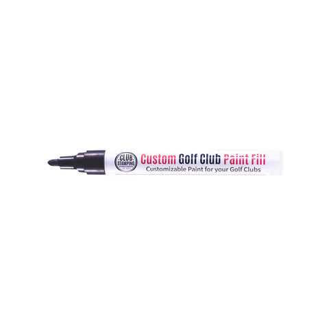 Club Stamping Black Golf Club Paint Fill for Wedge Personalization From The Side