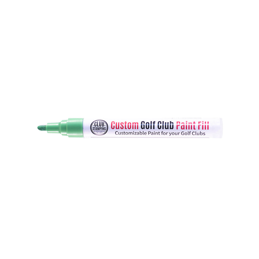 Club Stamping Neon Green Golf Club Paint Fill for Wedge Personalization From The Side