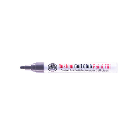 Image of Club Stamping Charcoal Grey Golf Club Paint Fill for Wedge Personalization From The Side