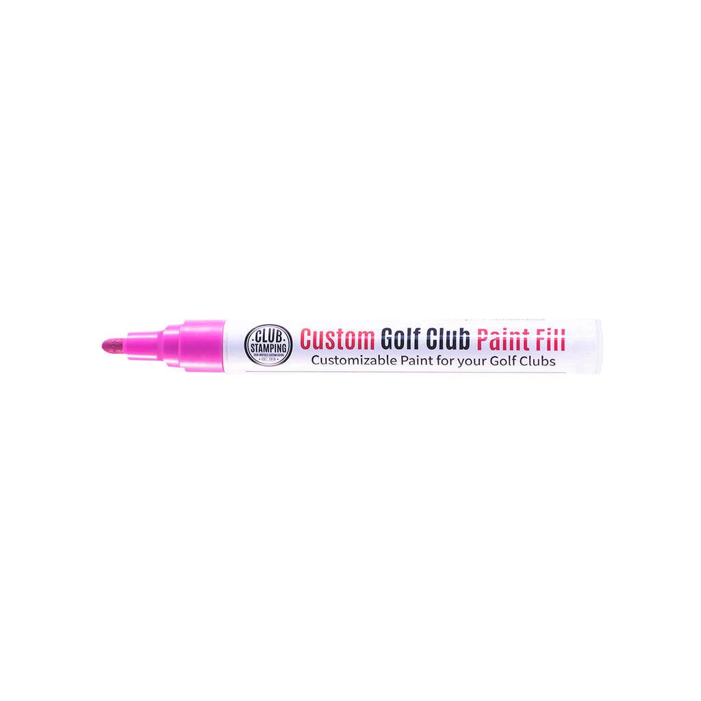 Club Stamping Pink Golf Club Paint Fill for Wedge Personalization From The Side