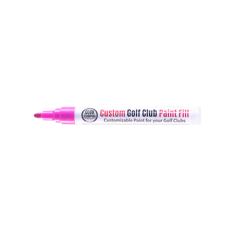 Image of Club Stamping Pink Golf Club Paint Fill for Wedge Personalization From The Side