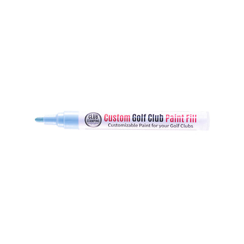 Image of Club Stamping Sky Blue/ Light Blue Golf Club Paint Fill for Wedge Personalization From The Side
