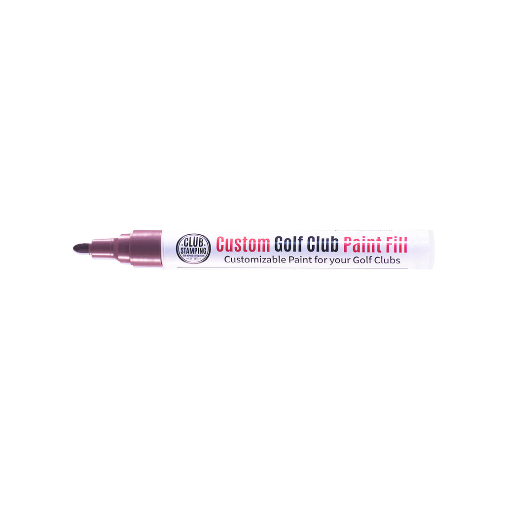 Club Stamping Clay Brown Golf Club Paint Fill for Wedge Personalization From The Side