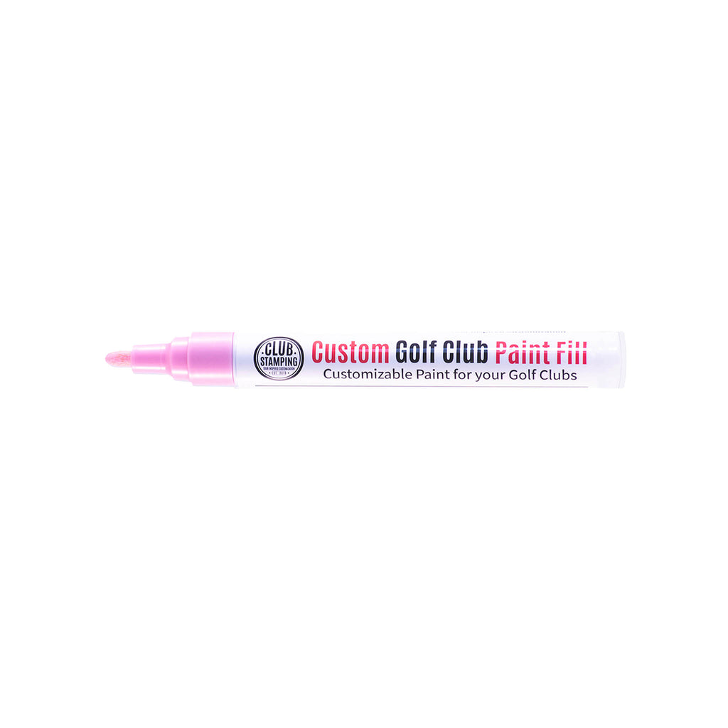 Club Stamping Light Pink Golf Club Paint Fill for Wedge Personalization From The Side