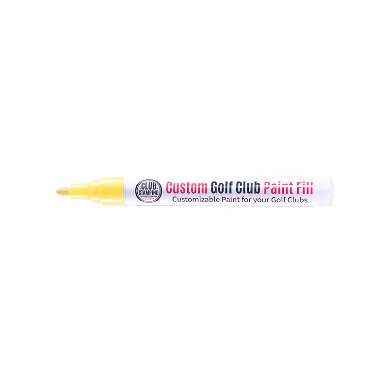 Load image into Gallery viewer, Club Stamping Neon Yellow Golf Club Paint Fill for Wedge Personalization From The Side
