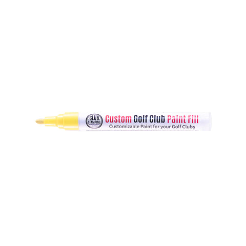 Image of Club Stamping Neon Yellow Golf Club Paint Fill for Wedge Personalization From The Side
