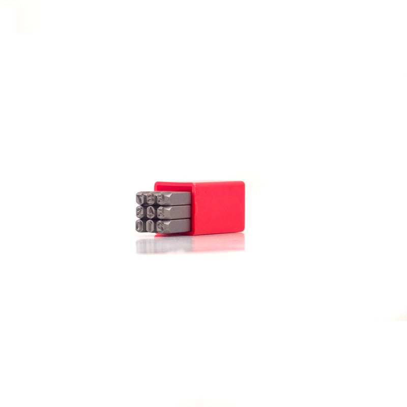 Load image into Gallery viewer, Large Gauge Wedge Stamp Number Set (4mm)
