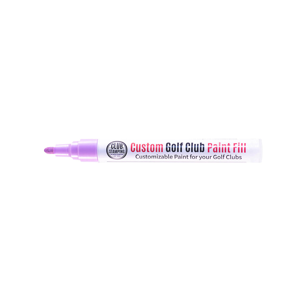 Club Stamping Light Purple Golf Club Paint Fill for Wedge Personalization From The Side