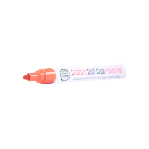 Image of Club Stamping Orange Golf Club Paint Fill Tip for Wedge Personalization