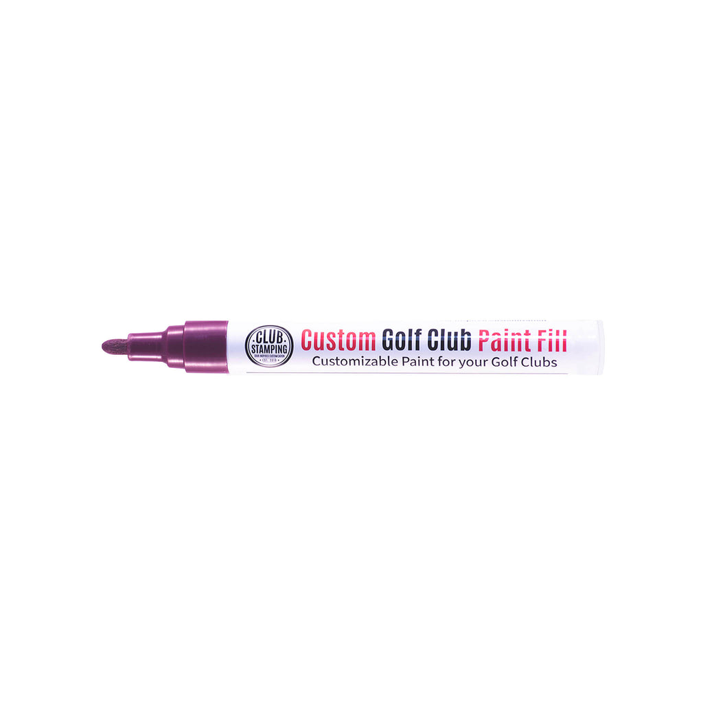 Club Stamping Plum/ Dark Purple Golf Club Paint Fill for Wedge Personalization From The Side
