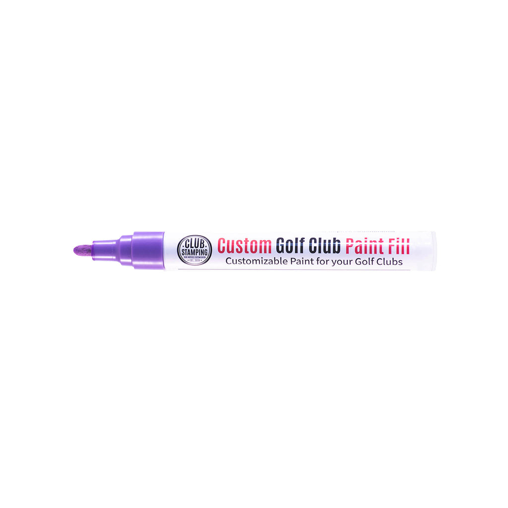 Club Stamping Neon Purple Golf Club Paint Fill for Wedge Personalization From The Side