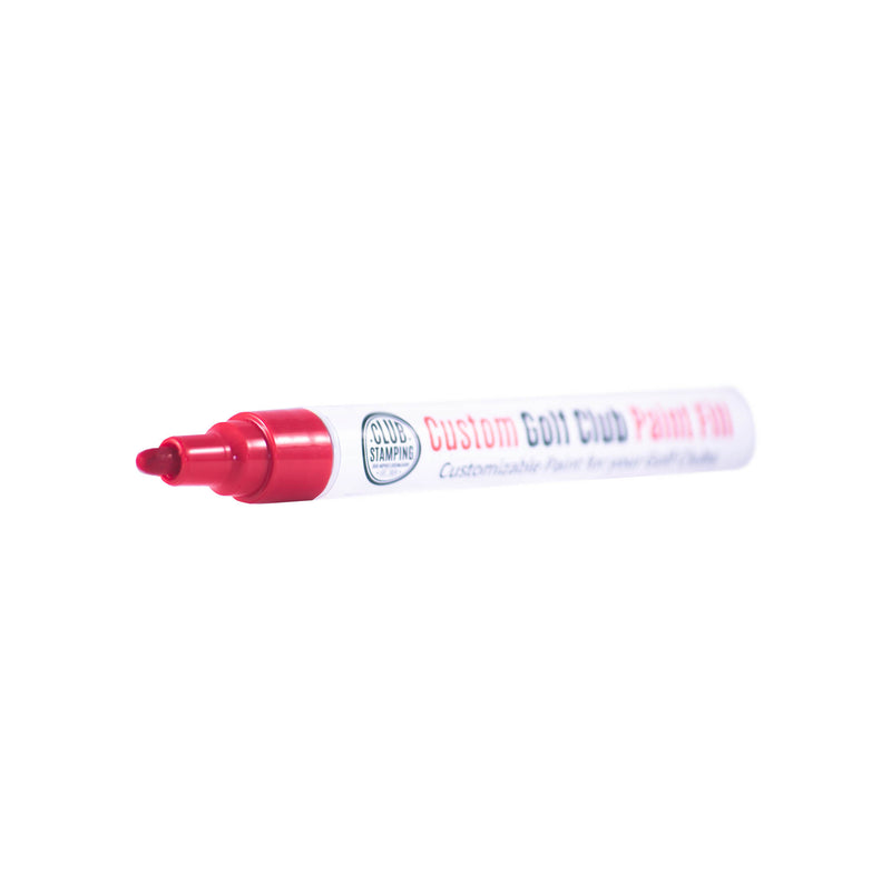 Load image into Gallery viewer, Club Stamping Red Golf Club Paint Fill Tip for Wedge Personalization
