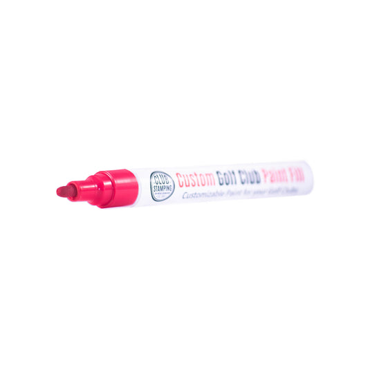 Club Stamping Neon Red Golf Club Paint Fill Tip for Wedge Personalization
