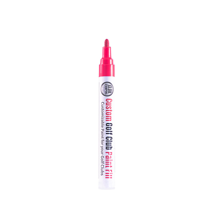 Load image into Gallery viewer, Club Stamping Neon Red Golf Club Paint Fill for Wedge Personalization With Cap Off
