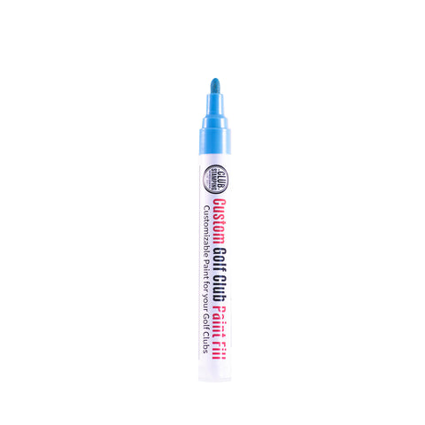 Image of Club Stamping Neon Blue Golf Club Paint Fill for Wedge Personalization With The Cap Off
