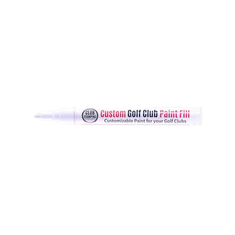 Image of Club Stamping White Golf Club Paint Fill for Wedge Personalization From The Side