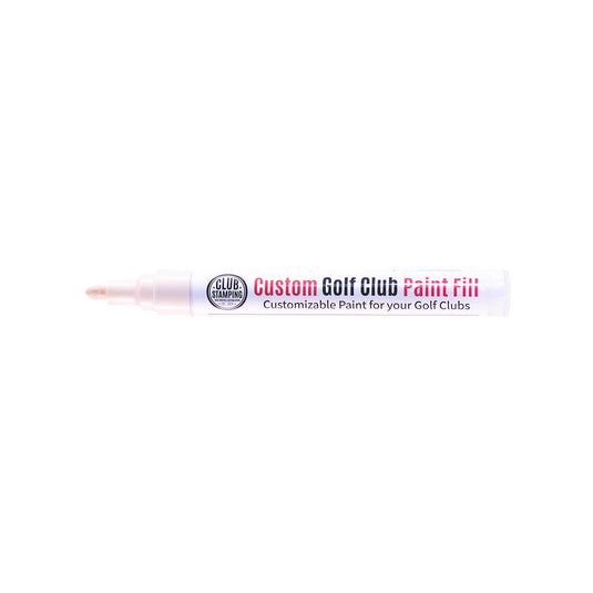 Club Stamping Cream/ Beige Golf Club Paint Fill for Wedge Personalization From The Side