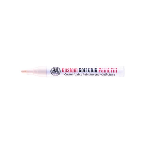 Image of Club Stamping Cream/ Beige Golf Club Paint Fill for Wedge Personalization From The Side